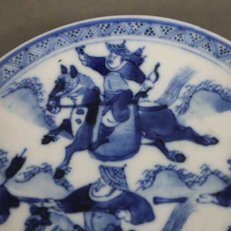 Drei Blauweiß-Koppchen und 3 Tellerchen - China - фото 3