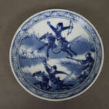 Drei Blauweiß-Tellerchen - China, Porzellan, al - photo 2