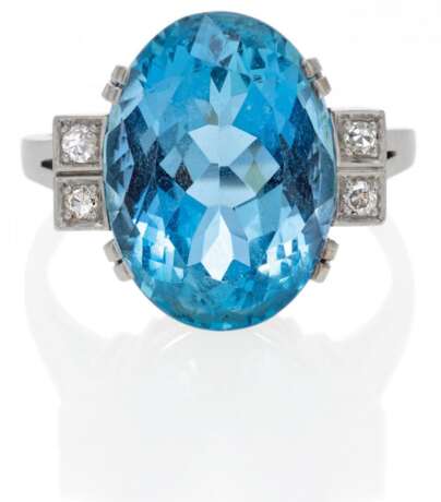 Aquamarin-Diamant-Ring - photo 1