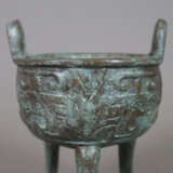Weihrauchbrenner vom Typ 'ding' - China, Bronze - Foto 2