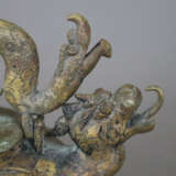Weihrauchbrenner - China, Bronze, tripodes Deck - Foto 7