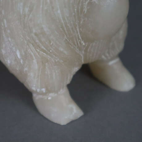 Yak-Figur aus Alabaster - China, H./L.ca. 11 / - Foto 5