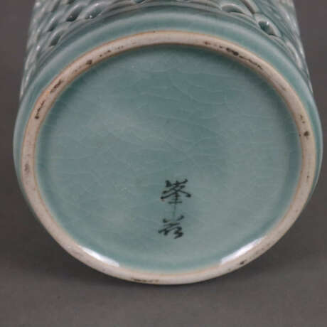 Pinselbecher - China, 20. Jh., Keramik mit bläu - photo 6