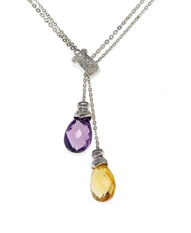 Amethyst-Citrin-Collier - photo 1