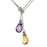 Amethyst-Citrin-Collier - photo 1