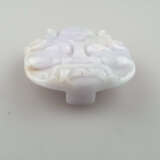 Gürtelschnalle - gräulich weiße Jade mit partie - Foto 2