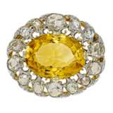 Citrin-Diamant-Brosche - photo 1