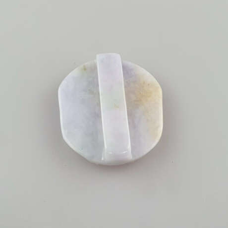 Gürtelschnalle - gräulich weiße Jade mit partie - фото 3