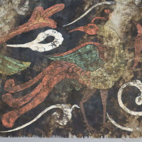 Alte chinesische Seidenmalereien - 3-tlg, Tempe - photo 3