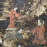 Alte chinesische Seidenmalereien - 3-tlg, Tempe - photo 5