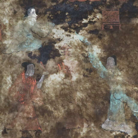 Alte chinesische Seidenmalereien - 3-tlg, Tempe - фото 6