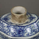 Teedose - Porzellan, passig geschweifter Korpus - Foto 2