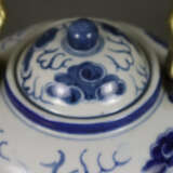 Teekanne mit Blaumalerei - China, Porzellan, ba - Foto 2
