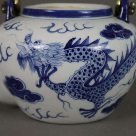 Teekanne mit Blaumalerei - China, Porzellan, ba - Foto 4