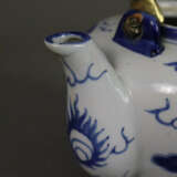 Teekanne mit Blaumalerei - China, Porzellan, ba - Foto 6