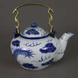 Teekanne mit Blaumalerei - China, Porzellan, ba - photo 7