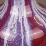 Vase mit Flambé-Glasur - China 20.Jh., gebaucht - Foto 4