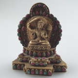Figur des Manjushri (Bodhisattva der Gelehrsamk - Foto 1