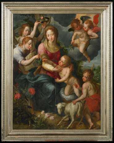 Madonna mit Christuskind, Johannesknaben und Engeln - photo 2