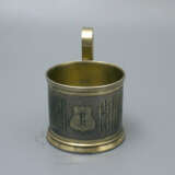 “Antique silver holder in the Russian style Tea Popigai but Romak serve 84 sample 1882” - photo 2