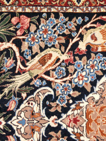 Orientteppich - Wolle und Seide, blaugrundig, z - Foto 2
