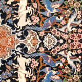 Orientteppich - Wolle und Seide, blaugrundig, z - Foto 5