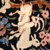 Orientteppich - Wolle und Seide, blaugrundig, z - Foto 6