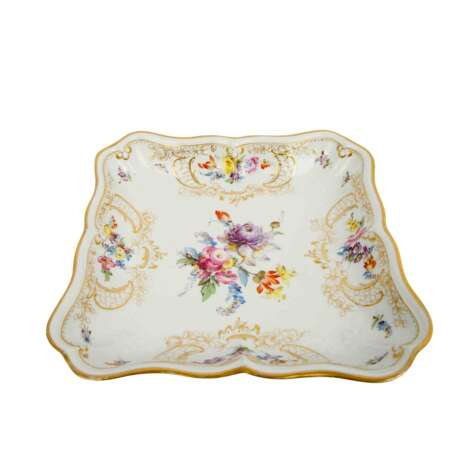 MEISSEN 18 coffee and mocha service pieces 'Bunte Blume', 1st and 2nd choice, 19th/20th century. - Foto 3