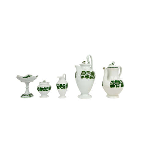 MEISSEN 76 coffee and tea service pieces 'Weinlaub', 1st and 2nd choice, 19th/20th c. - Foto 12