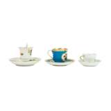 MEISSEN 6-piece set of cups and saucers, 1st and 2nd choice, 19th/20th century: - photo 5