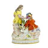 MEISSEN Love group with birdcage, 20th c. - фото 3