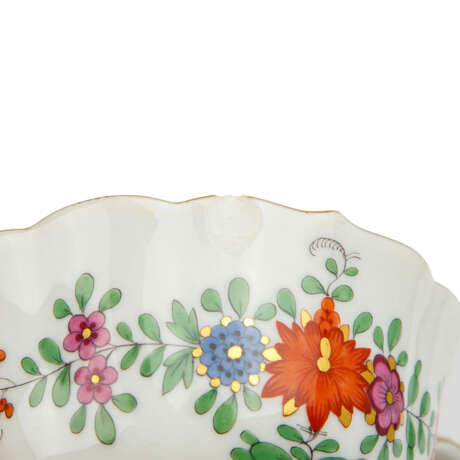 MEISSEN 13 service pieces 'Colorful Indian Painting', 1st choice, 20th c. - фото 3