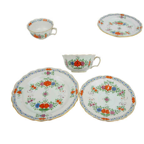 MEISSEN 13 service pieces 'Colorful Indian Painting', 1st choice, 20th c. - фото 4
