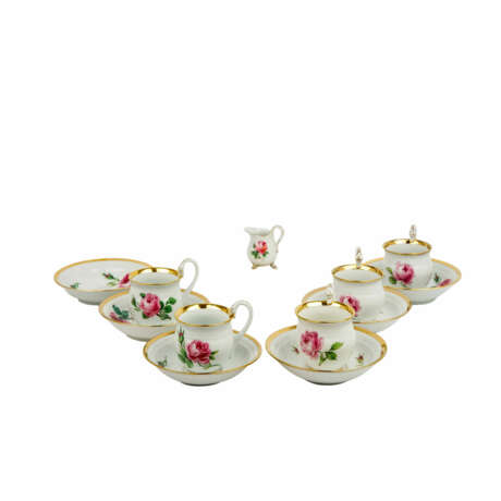 MEISSEN 12 service pieces 'Red Rose', 1st and 2nd choice, 1st half 20th c. - фото 1
