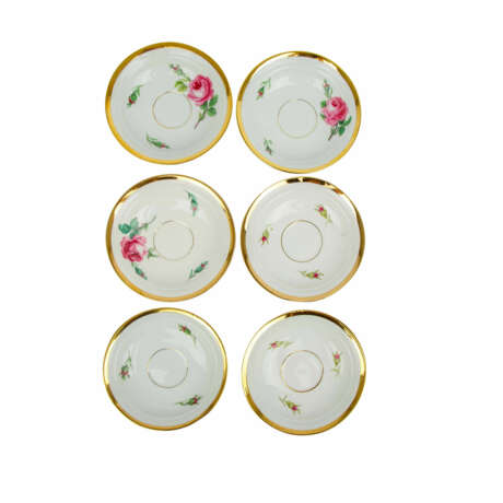 MEISSEN 12 service pieces 'Red Rose', 1st and 2nd choice, 1st half 20th c. - Foto 2