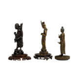 3 figures made of wood (CHINA) and metal (SINOTIBETISCH), - фото 2