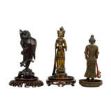 3 figures made of wood (CHINA) and metal (SINOTIBETISCH), - фото 7