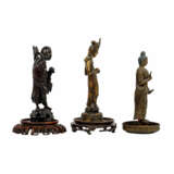 3 figures made of wood (CHINA) and metal (SINOTIBETISCH), - photo 9