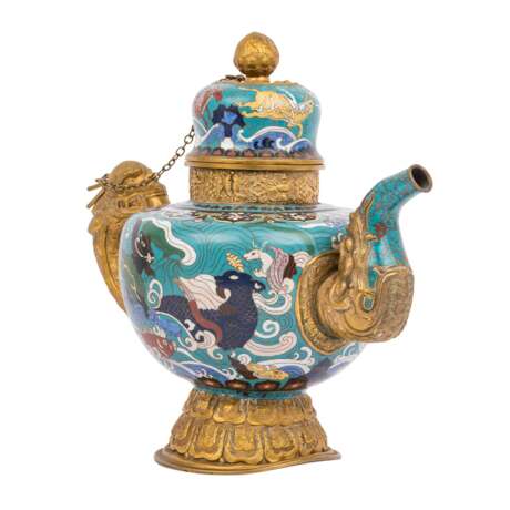 Large and rare cloisonné pot. CHINA, 19th century, - фото 9