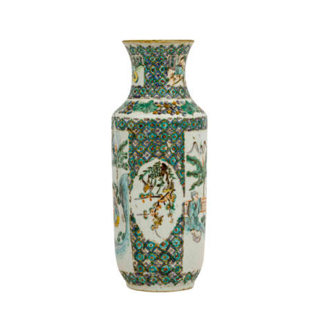 Famille rose vase. CHINA, Qing dynasty (1644-1912). - photo 2