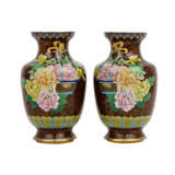 Pair of cloisonné vases. CHINA, 20th c., - фото 1