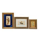 3 miniature paintings. PERSIA, 20th c.: - фото 1