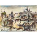 RUTOUF ? (indistinctly signed, artist / 20th century), "Prague", - photo 1