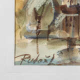 RUTOUF ? (indistinctly signed, artist / 20th century), "Prague", - photo 3