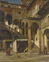Verona. Im Innenhof des Palazzo Scaligero