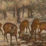 KAPPSTEIN, CARL FRIEDRICH (1869-1933) "Deer in winter". - Foto 2