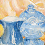 Painter of the 20th century "Carafe and bonbonniere of cut crystal glass". - Foto 4