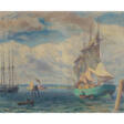 ESCHKE, HERMANN RICHARD (1859-1944) "Port of Travemünde". - Auction archive