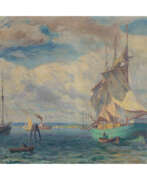 Richard Eschke. ESCHKE, HERMANN RICHARD (1859-1944) "Port of Travemünde".