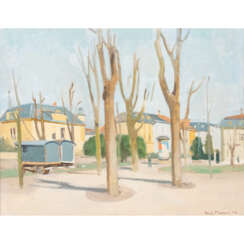 MOOR, KARL (1904-1991) "Village Square" 1946